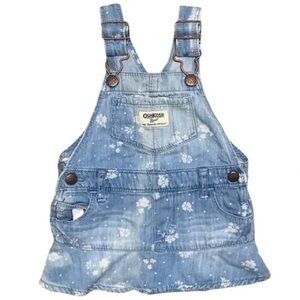 OshKosh B'gosh Floral Blue Kids Overalls